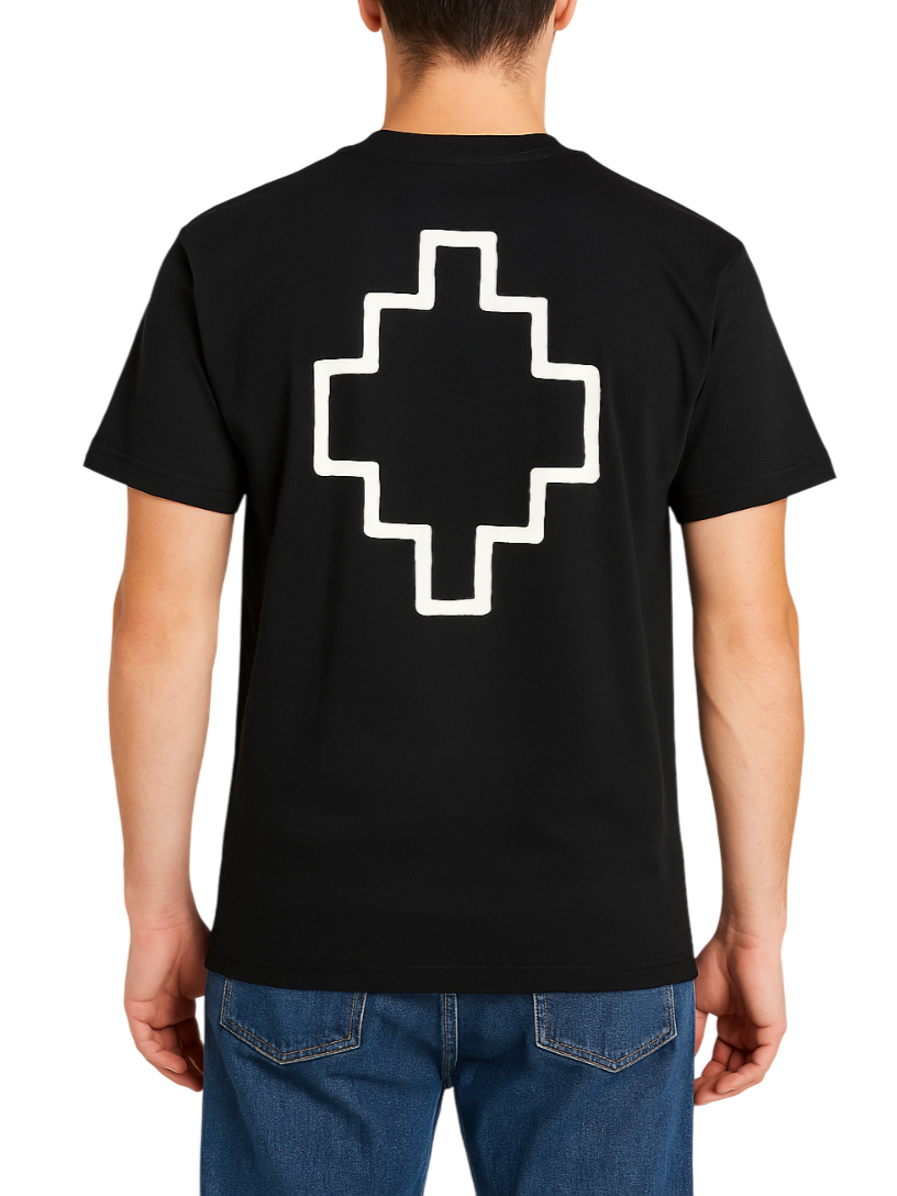 County of Milan T-shirt manica corta con logo nero CAMATH008 110 COUNTY OF MILAN 
