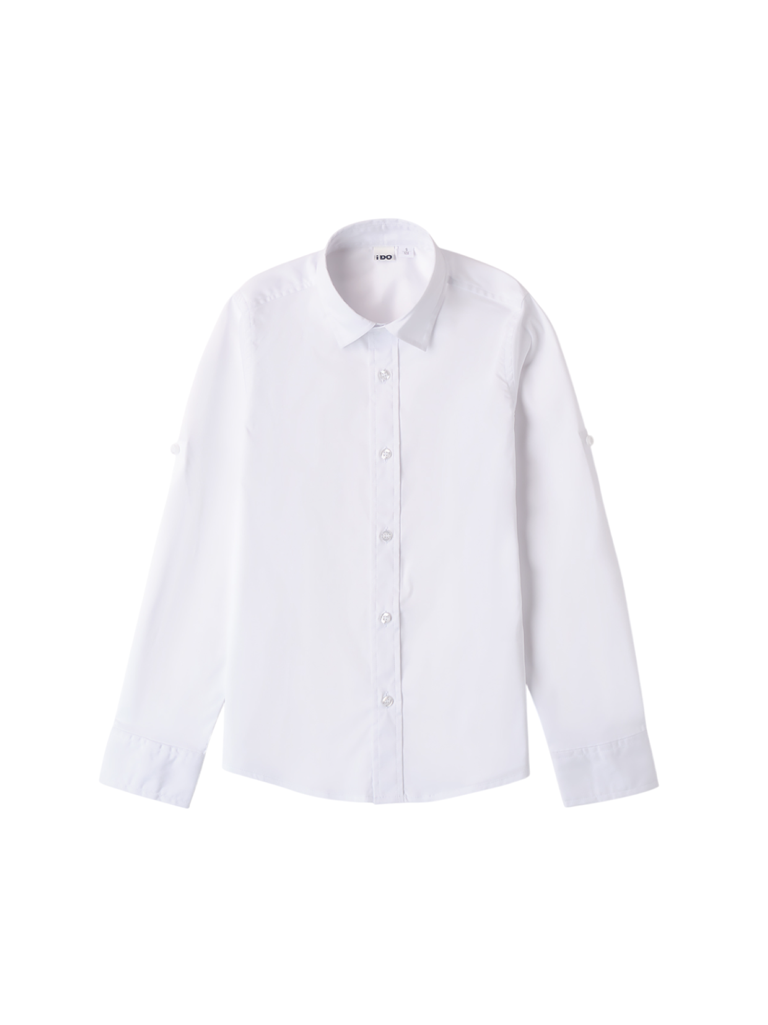 iDo camicia manica lunga in cotone bianco 4B587 0113 iDO 