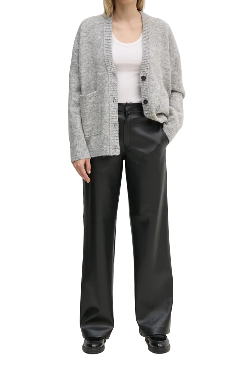 Calvin Klein Jeans pantaloni in ecopelle a gamba larga nero J20J224186 BEH Calvin Klein Jeans 