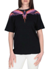 County of Milan T-shirt donna manica corta con stampa iconica nero