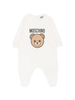 Moschino tutina neonato unisex con orsetto Toy panna