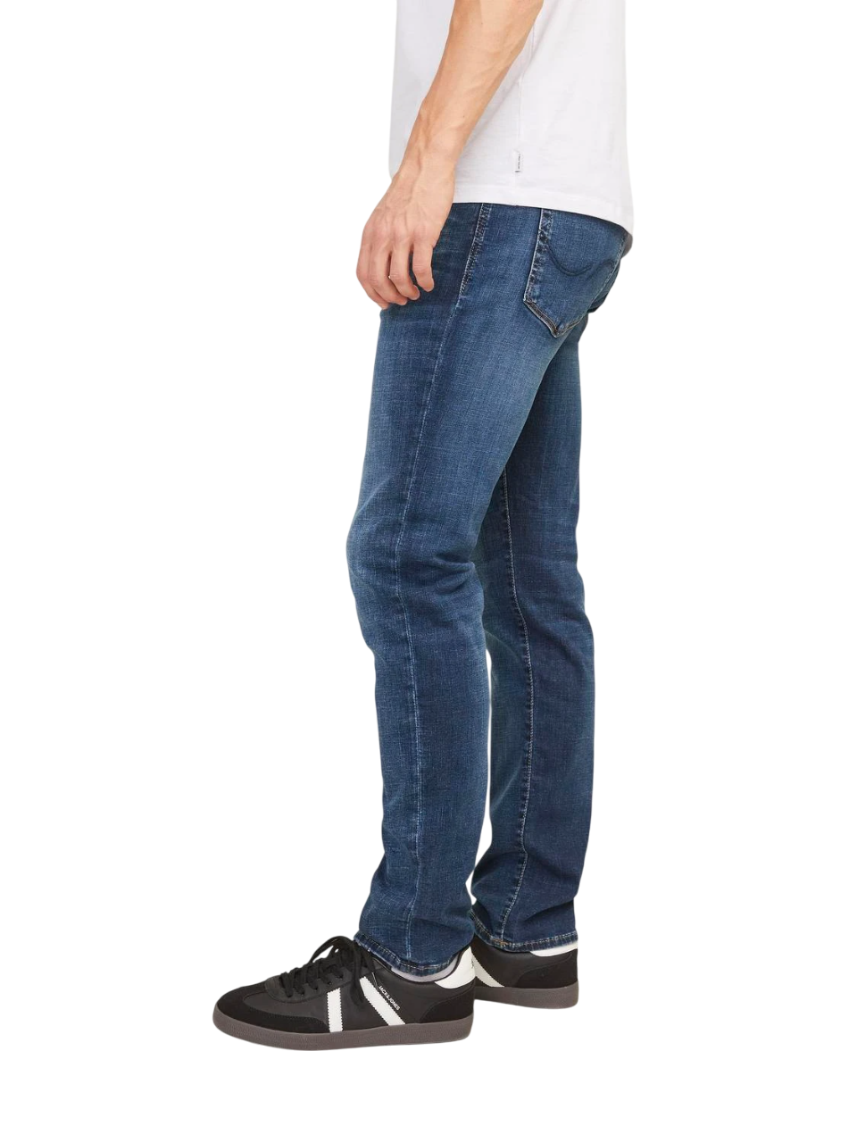 Jack&Jones jeans slim fit in denim elasticizzato lavaggio blu 12133074 JJ057 JACK&JONES 