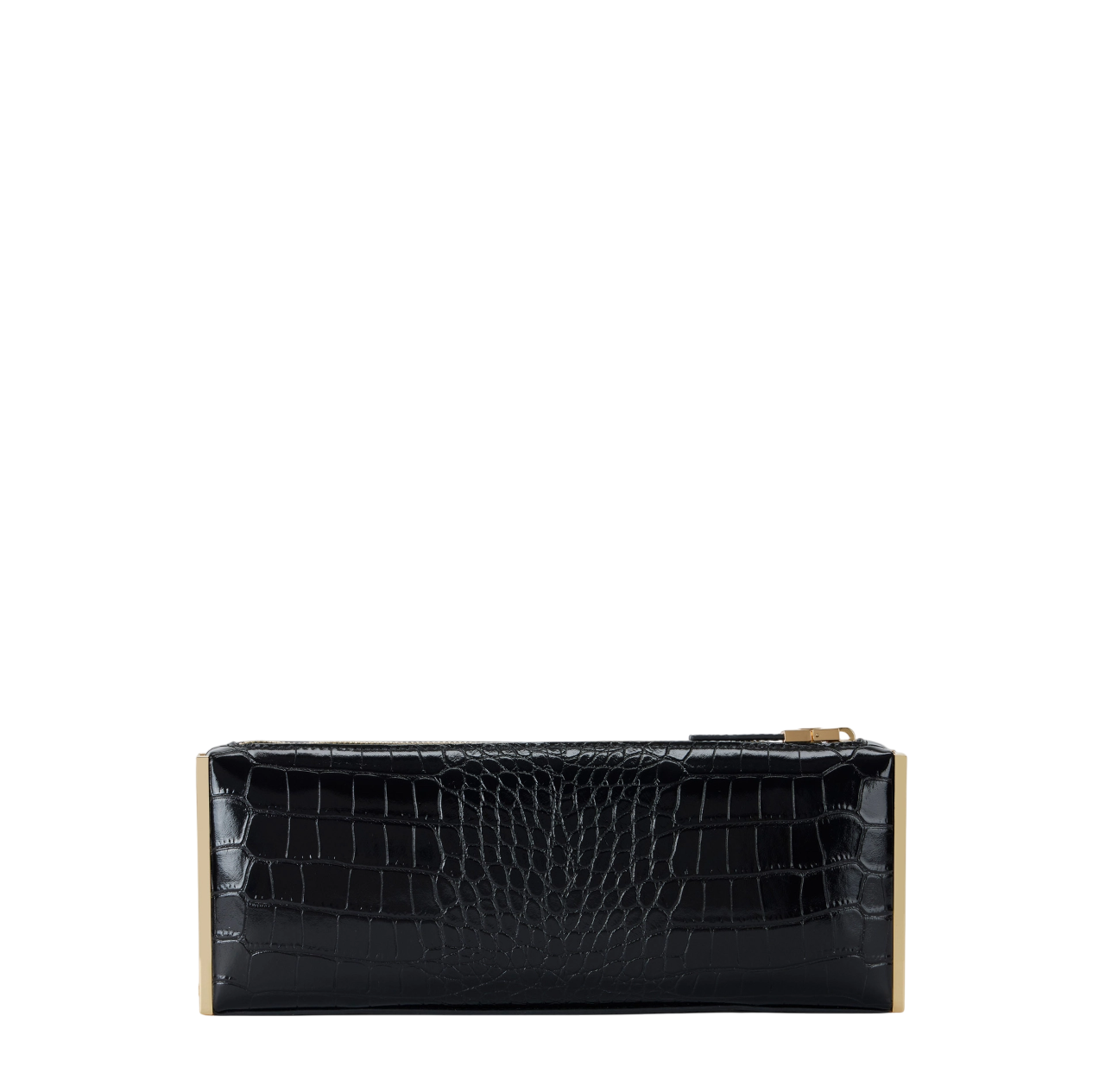 Elisabetta Franchi pochette baguette in ecopelle coccodrillo nero BS52A56E2 110 ELISABETTA FRANCHI 