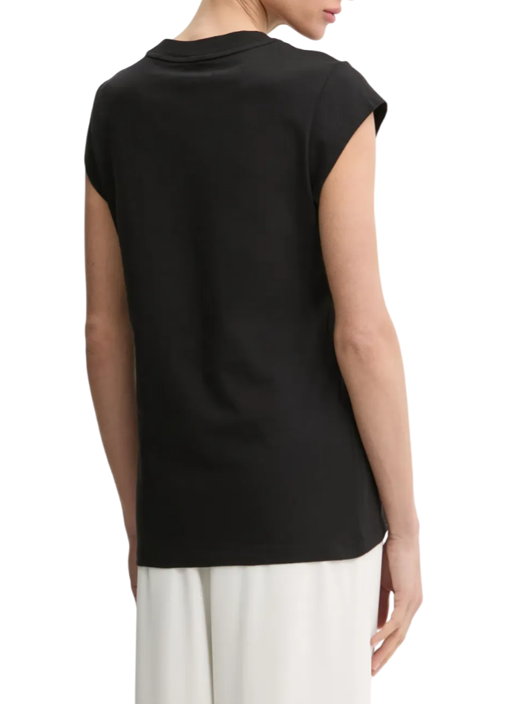 Pinko T-shirt Marrakech manica corta con logo verde militare 104603-A2D1 Z99 PINKO 