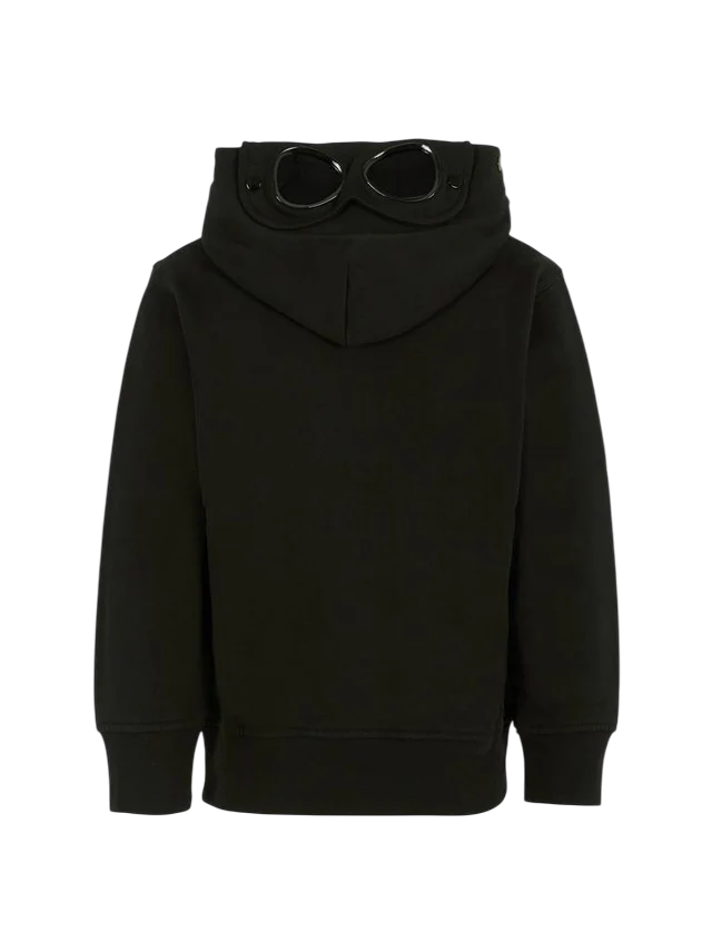 C.P. Company felpa bambino con cappuccio e occhiali nero CUF01B-LCA76 60100 C.P. COMPANY U16 