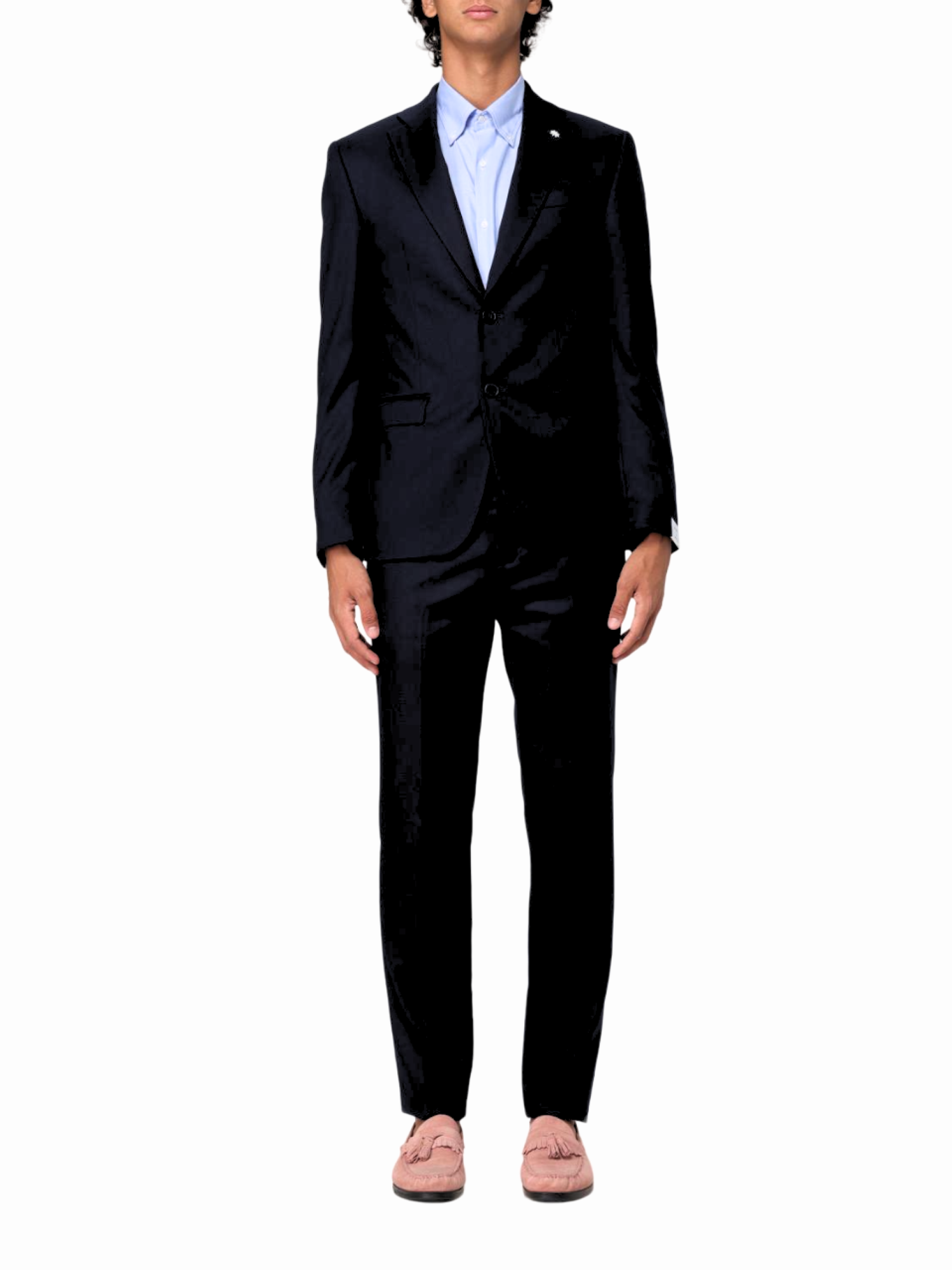 Manuel Ritz abito uomo drop 8 in fresco lana nero 3732A3318-240500 99 MANUEL RITZ 