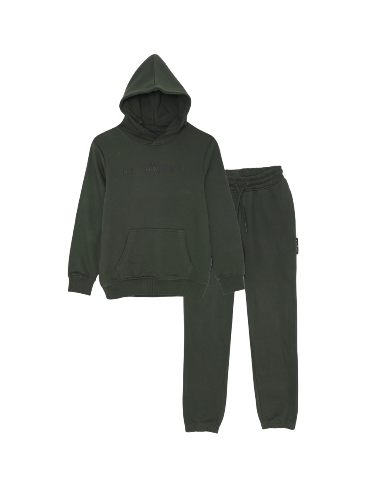 John Richmond completo felpa con cappuccio Assir verde RBA25007CF FOREST NIGHT John RICHMOND 