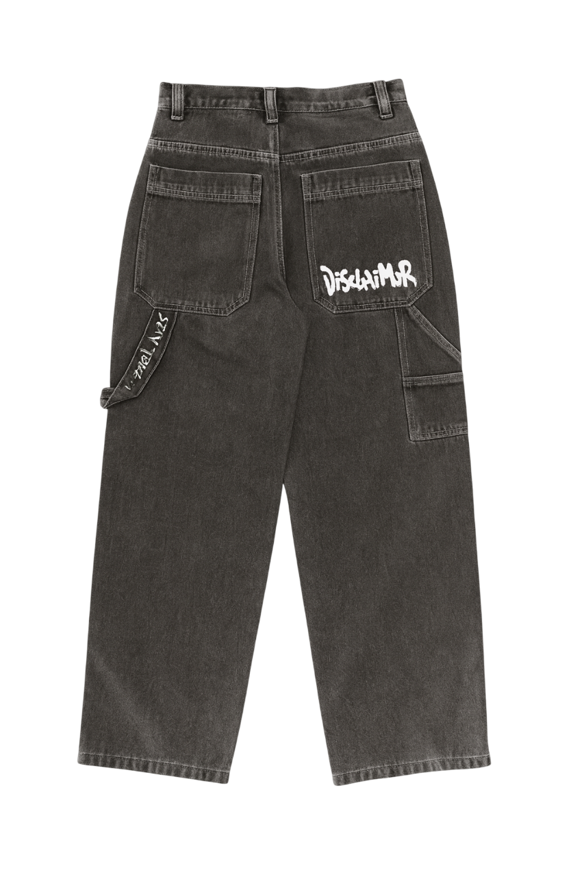 Disclaimer jeans uomo gamba larga lavaggio grigio 55146 NERO DENIM DISCLAIMER 