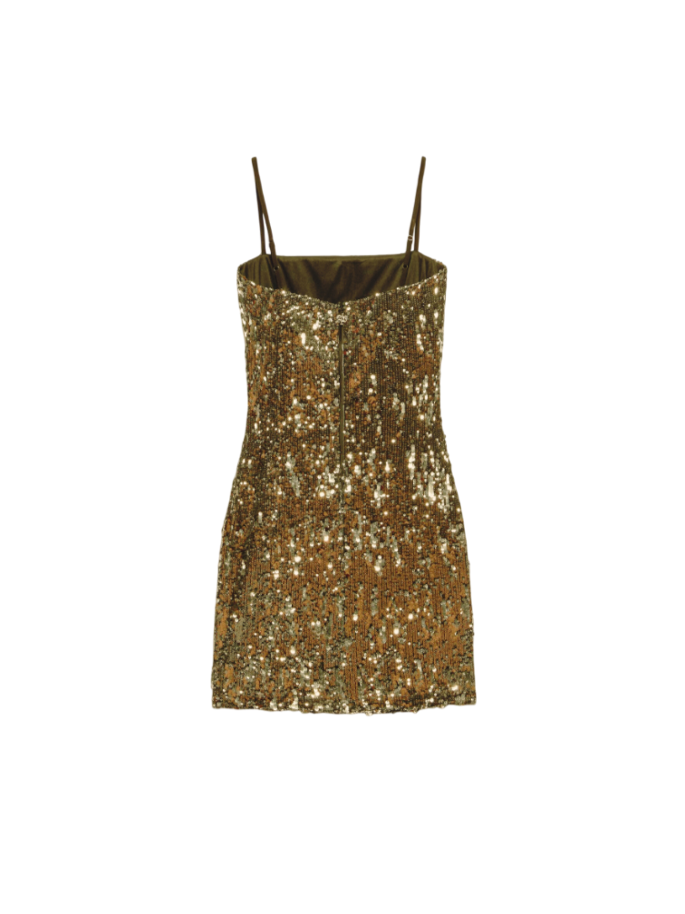 Aniye By abito corto Lulù con paillettes oro 181179 02314 ANIYE BY 