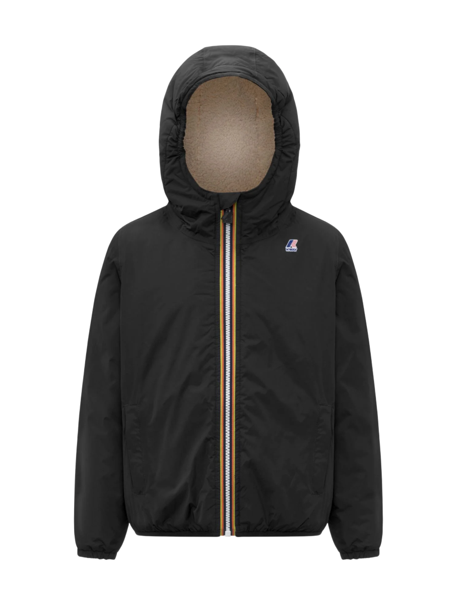 K-way piumino Le Vrai bambino con cappuccio nero K7142TW USY K-WAY 