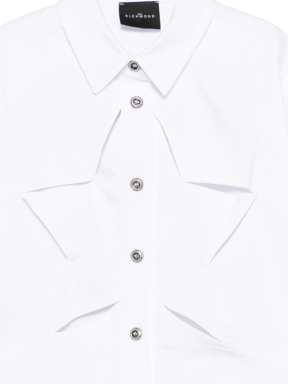 John Richmond camicia bambina Bindup con stella cut out bianco RGP26101CA WHITE John RICHMOND 