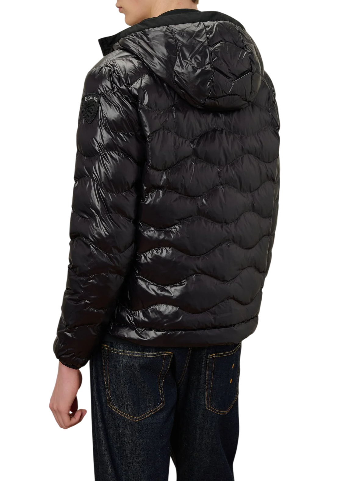 Blauer giubbino imbottito uomo Bryant con cappuccio nero 26SBLUC02182-005958 999ET BLAUER 