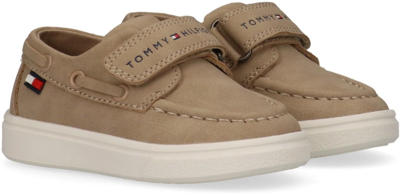 Tommy Hilfiger sneakers bambino in ecopelle con velcro beige T1B4-34340-0315 500 Tommy Hilfiger 