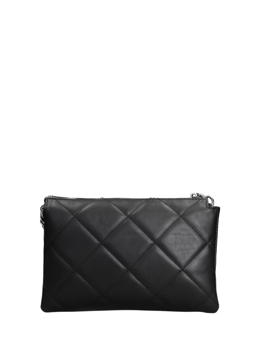 Marc Ellis borsa a tracolla in pelle Austin Pouch nero AUSTIN POUCH SA BLACK-SILVER MARC ELLIS 