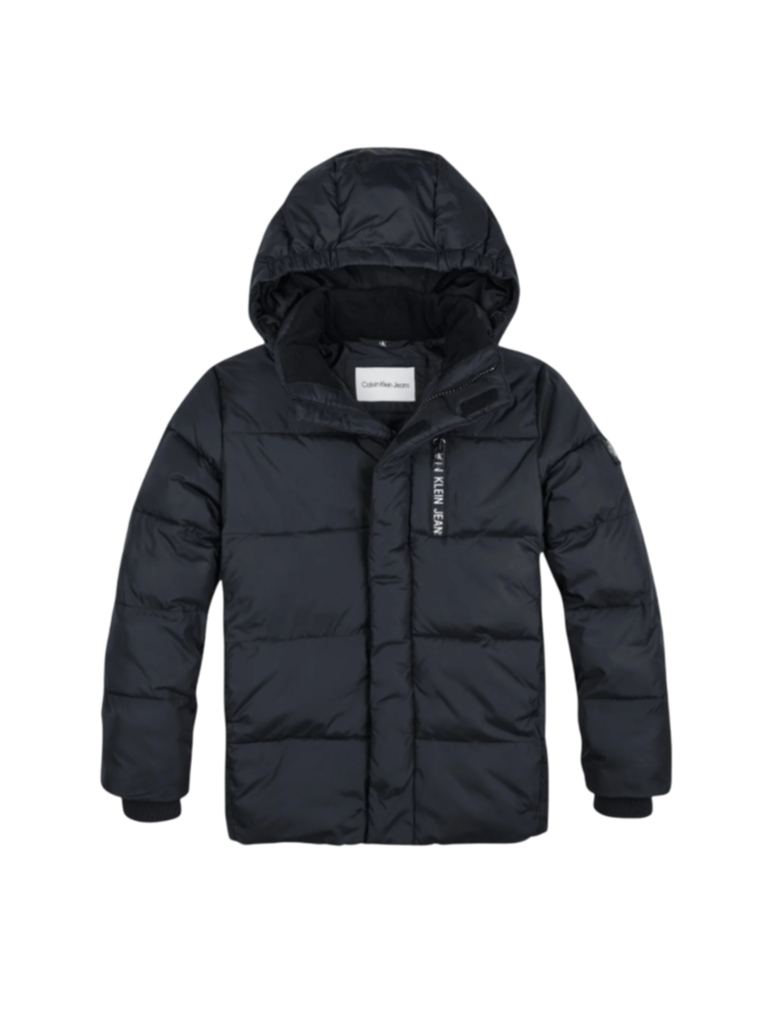 Calvin Klein Jeans piumino bambino con cappuccio nero IB0IB01276 BEH Calvin Klein Jeans 