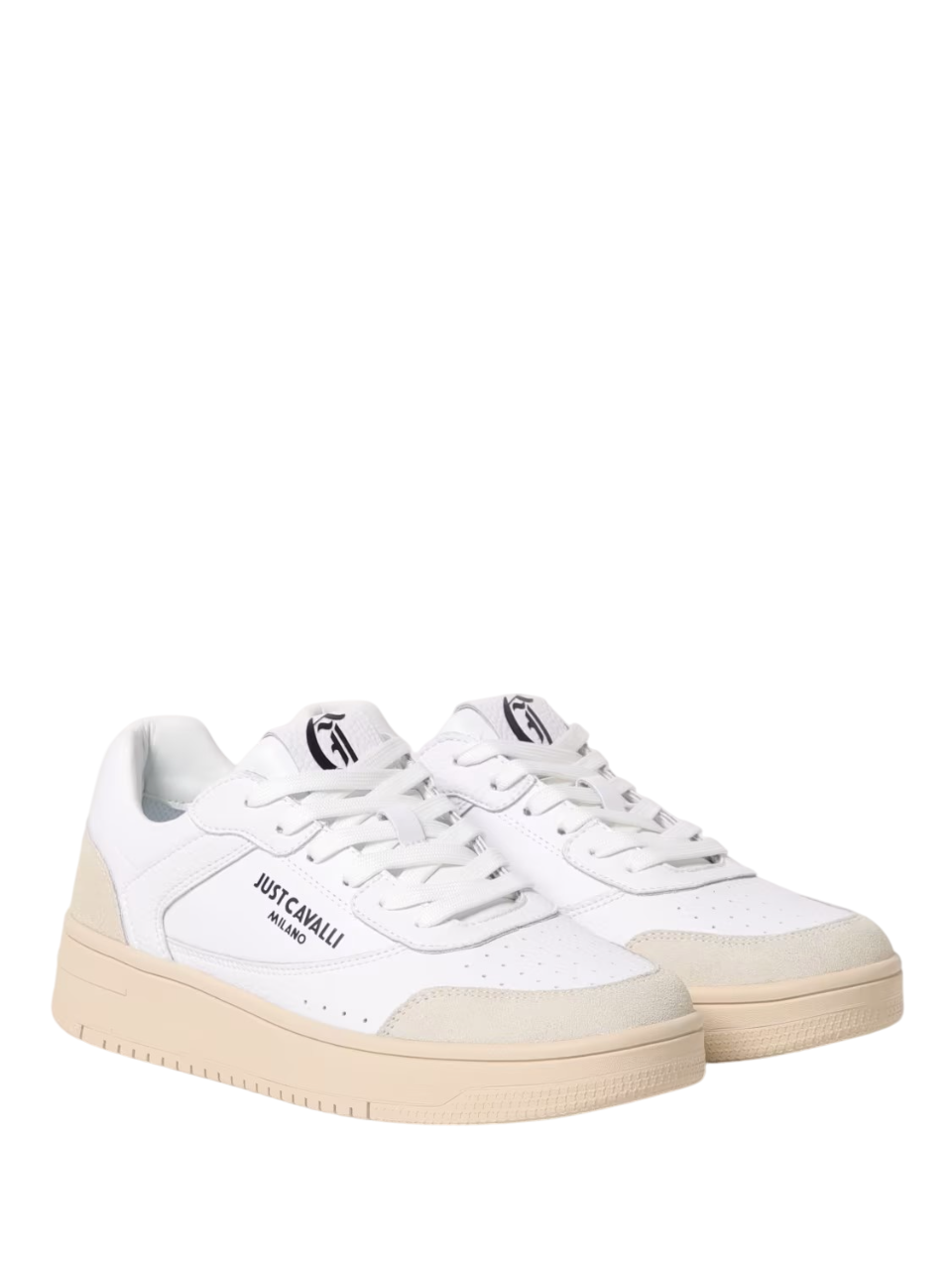 Just Cavalli sneakers in pelle Azula con logo bianco 78QA3SM8-ZPA90 003 JUST CAVALLI 
