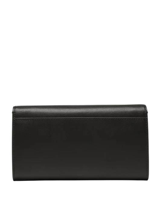 Pinko pochette Love One Wallet in pelle nero oro 100062-A0F1 Z99Q PINKO 