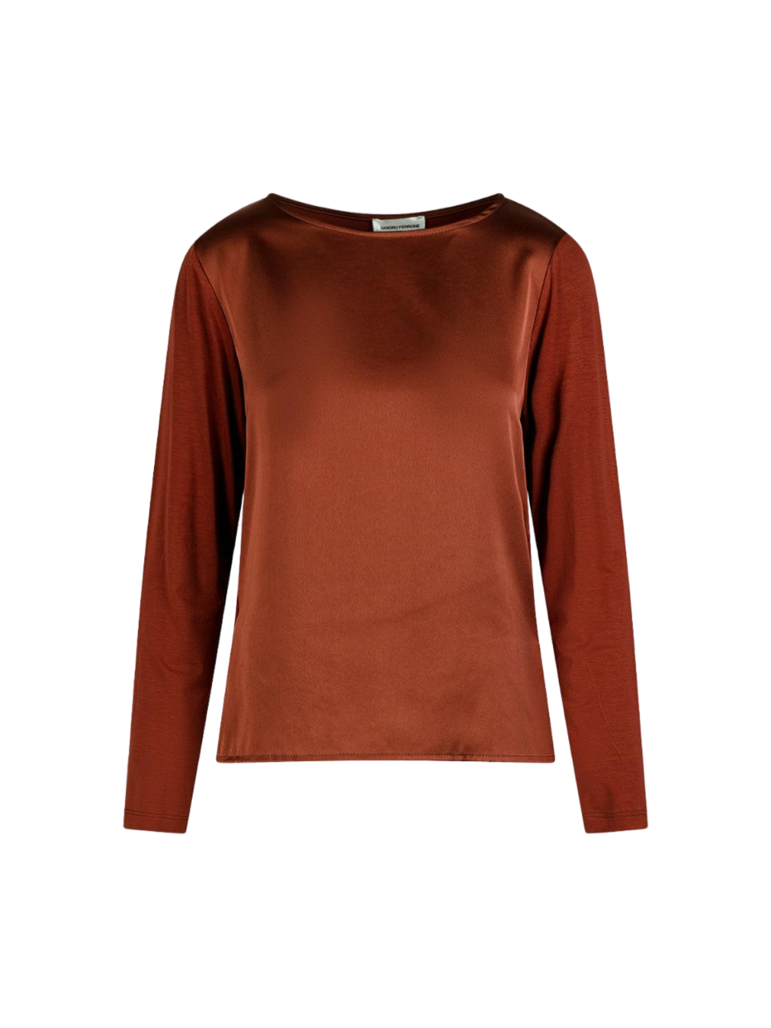 Sandro Ferrone blusa manica lunga Comby color tabacco S7YBEMINORI TABACCO Sandro FERRONE 