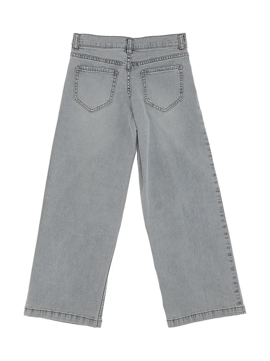 Pinko jeans gamba larga con logo gioiello lavaggio chiaro KFPA031CDS057 D812 PINKO KIDS 