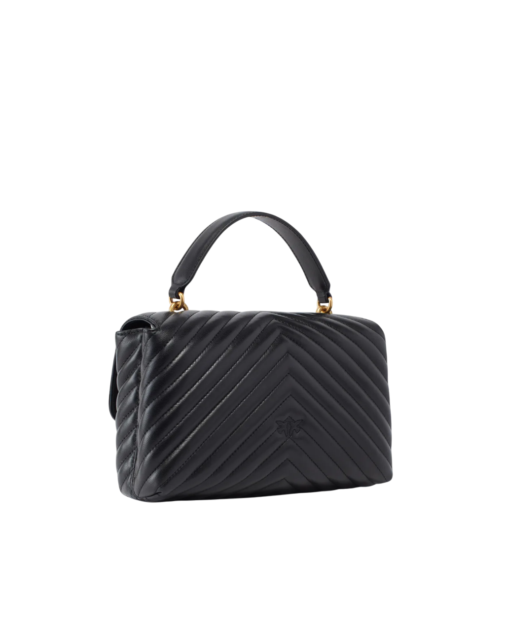 Pinko borsa Love Lady Puff Classic chevron nero oro 100043-A0GK Z99Q PINKO 