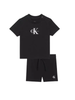 Calvin Klein Jeans completo estivo neonato T-shirt e shorts nero