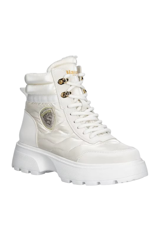 Blauer stivaletti Blanca in nylon ed ecopelle bianco F5BLANCA03-NYP WHI BLAUER 