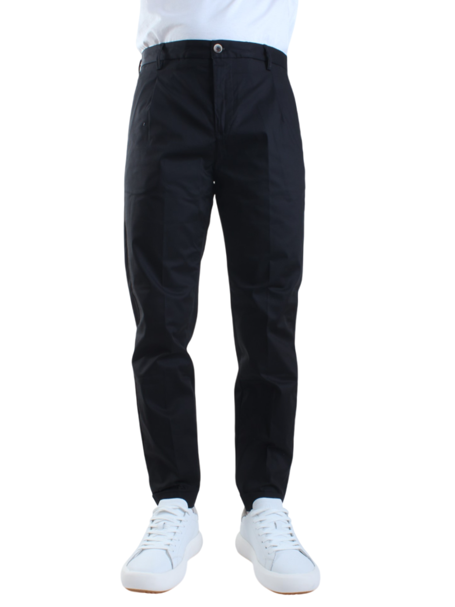 Rar pantaloni Rio con pinces slim fit nero RIO-225015 NERO RAR 