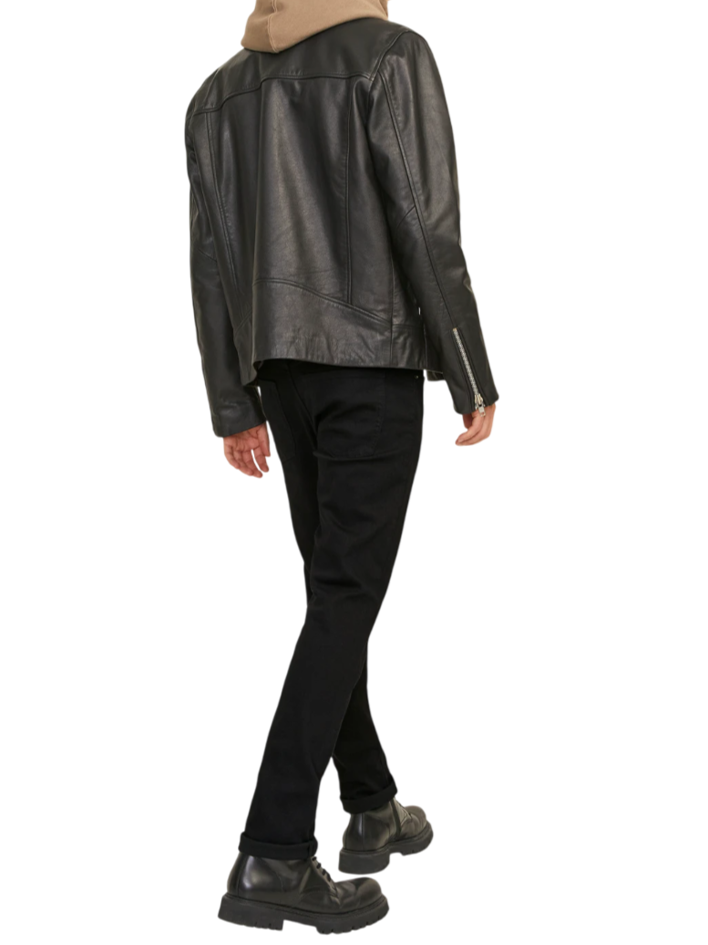Jack&Jones jeans Jjglenn gamba slim lavaggio nero 12152346 CB816 JACK&JONES 
