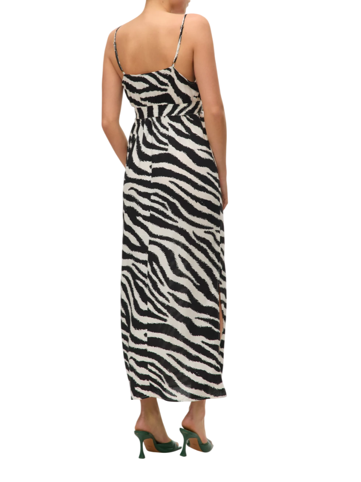 Vero Moda abito lungo in fantasia zebrata nero bianco 10307995 BIRCH-ZEBRA VERO MODA 