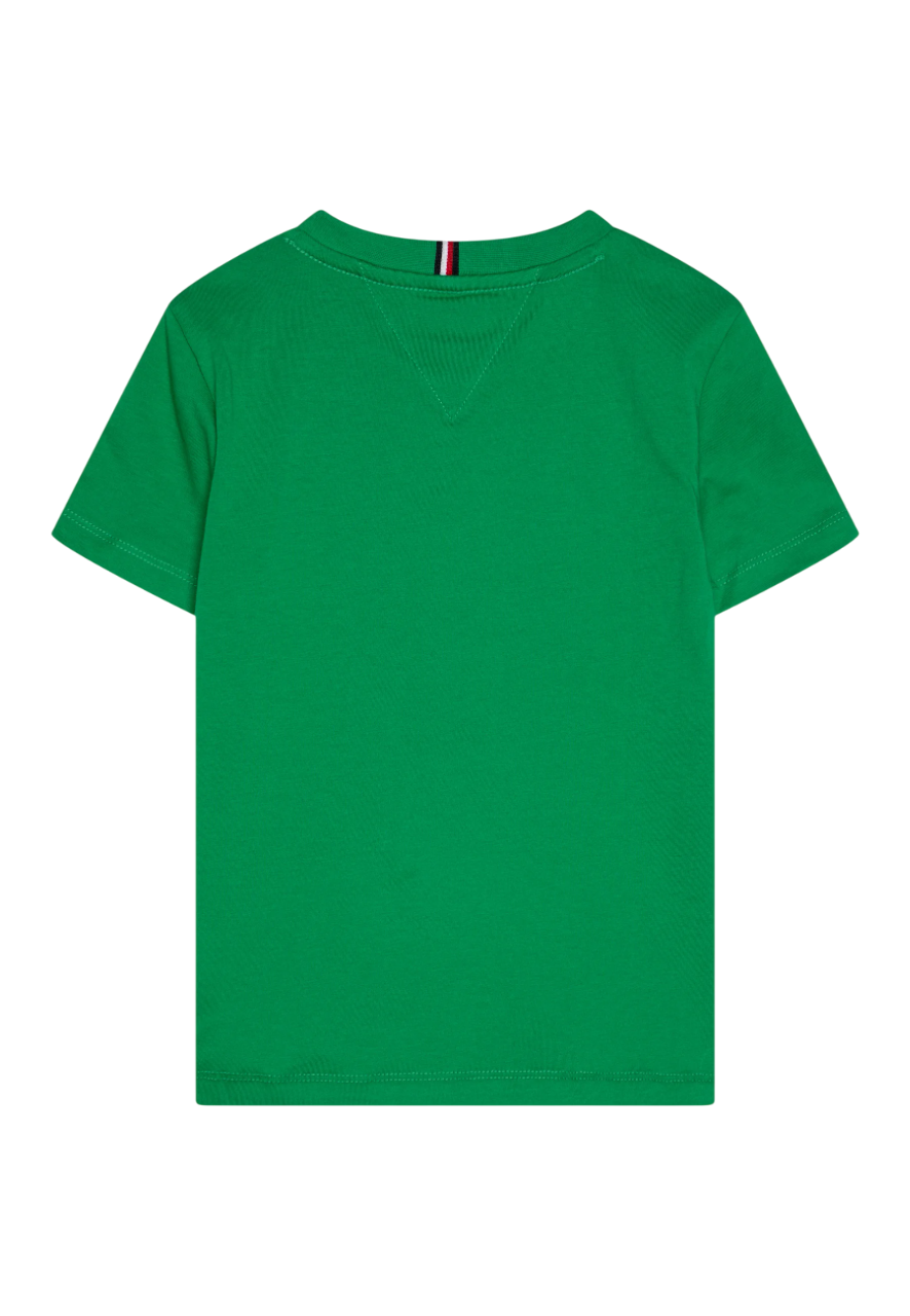 Tommy Hilfiger T-shirt maniche corte con stampa logo verde KB0KB09538 L13 Tommy Hilfiger 