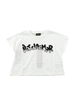 Disclaimer T-shirt maniche corte con logo strass bianco