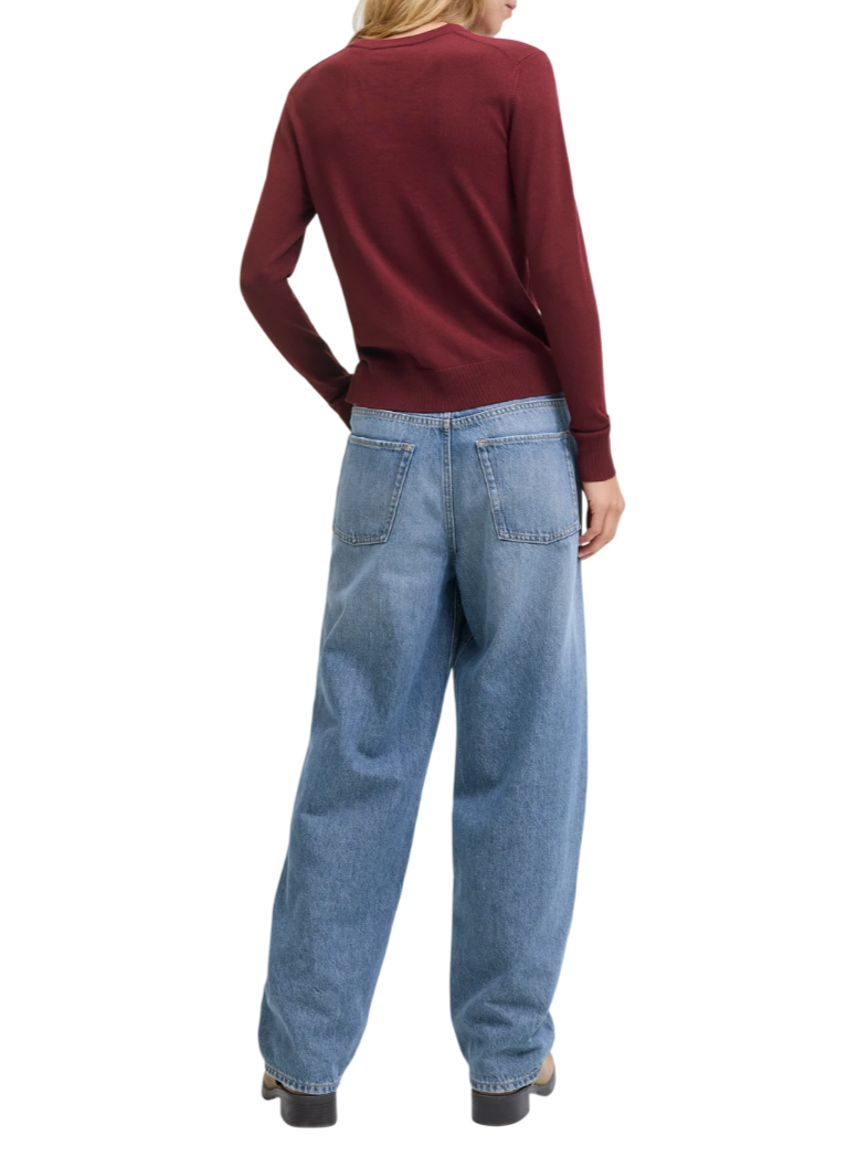 Jjxx maglia girocollo donna Cara bordeaux 12255368 CABERNET JJXX 