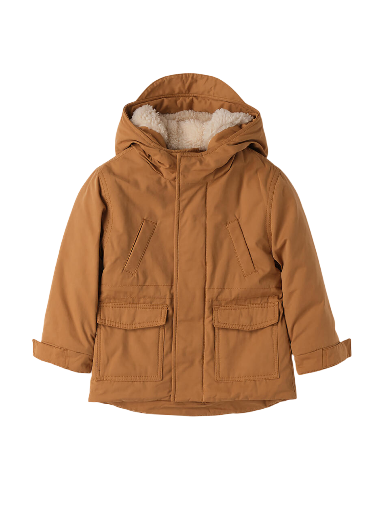 iDo parka bambino con cappuccio colore tabacco 4F208 0812 iDO 