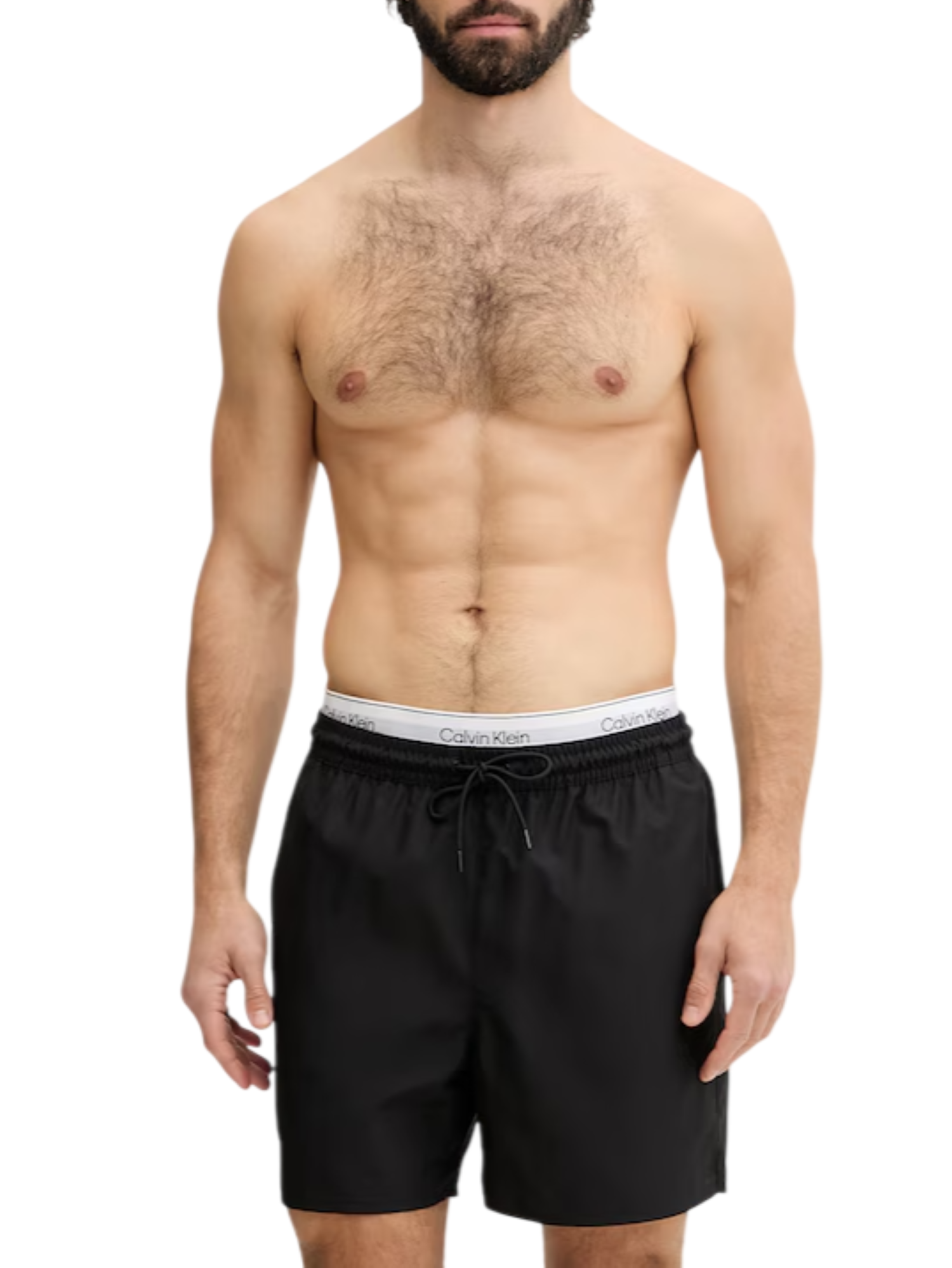 Calvin Klein boxer mare uomo con fascia logata nero LV00N61023 UB1 Calvin Klein Beachwear 