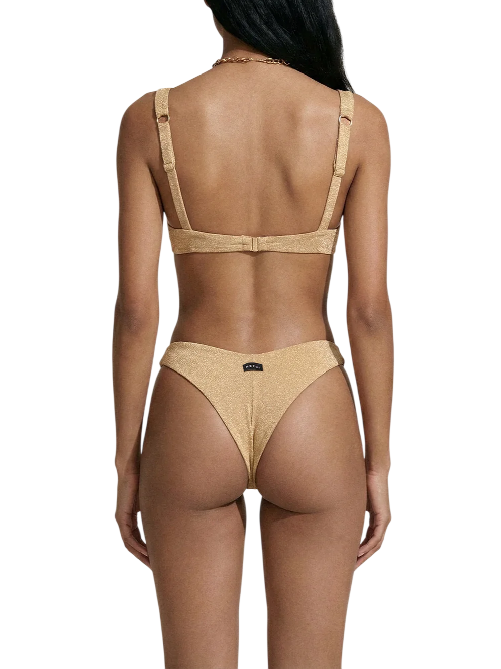 Me Fui slip mare donna lurex oro MF26-SW0263 GD ME FUI 