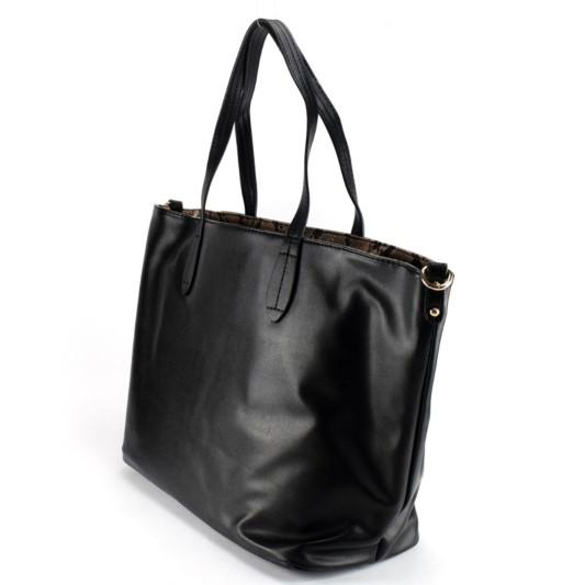 Marc Ellis borsa a spalla reversibile in ecopelle nero beige