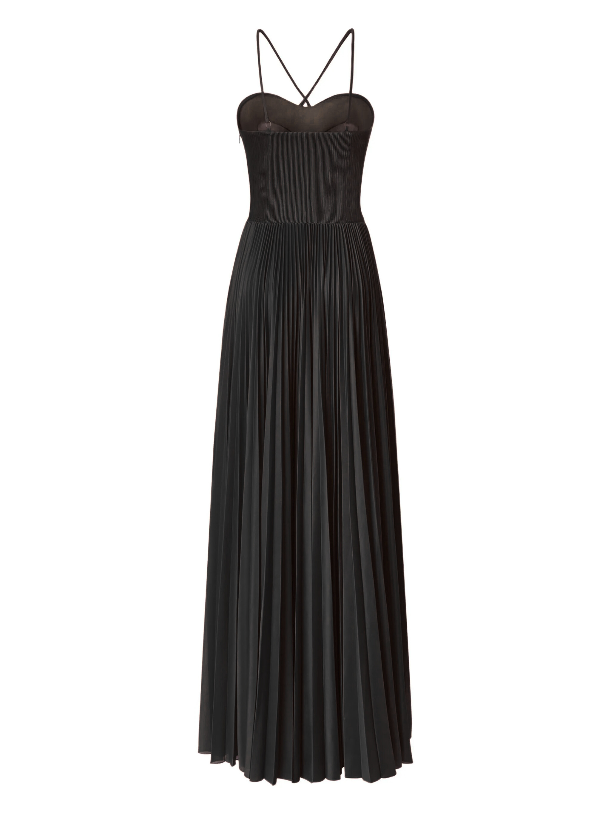 Pinko abito lungo Cicogna in jersey plissè nero 104994-A2DM Z99 PINKO 