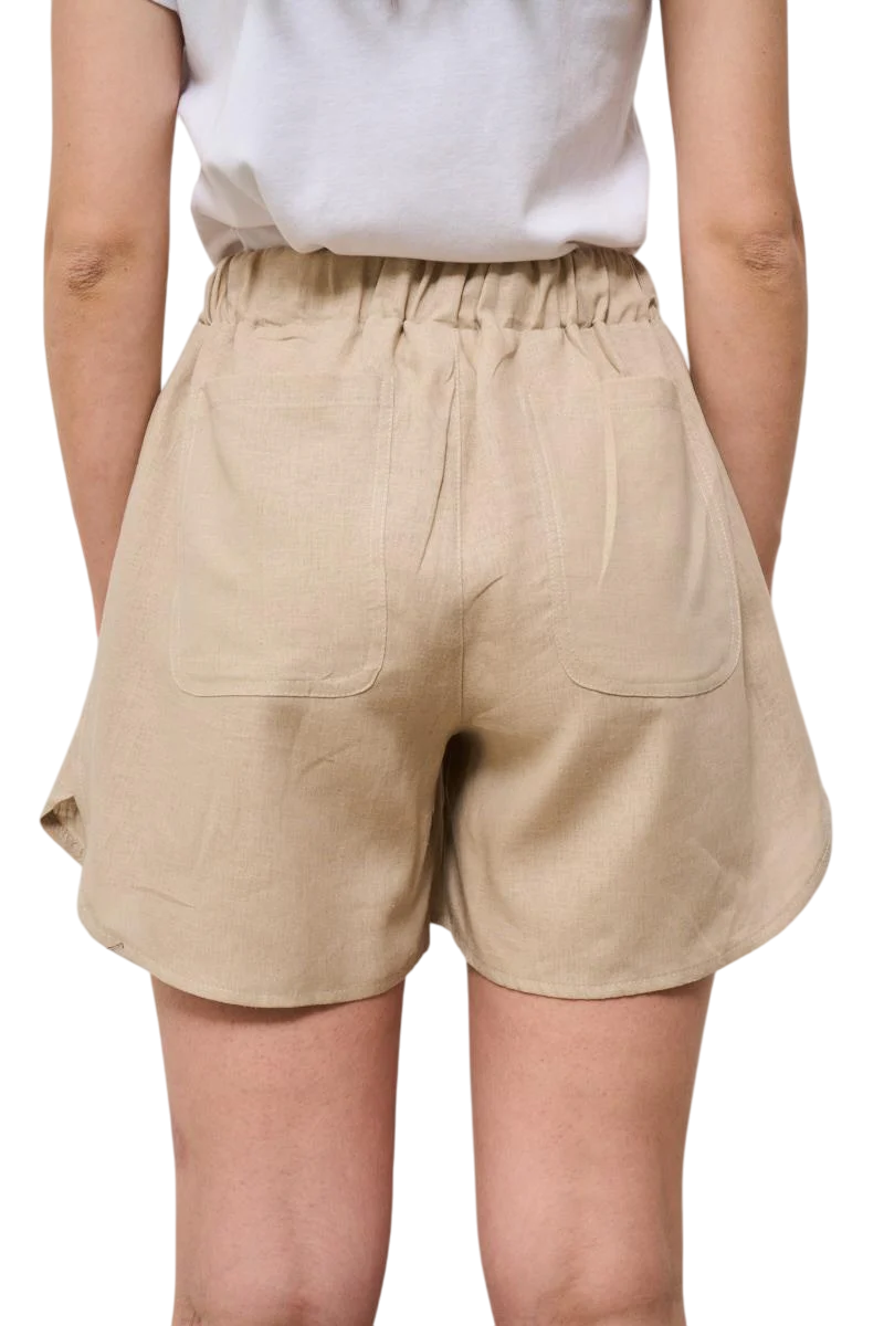 Vicolo shorts in misto lino beige TD2619 BEIGE VICOLO 