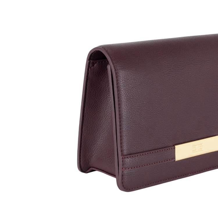 Elisabetta Franchi borsa a tracolla in ecopelle martellata borgogna BS39A56E2 EA4 ELISABETTA FRANCHI 