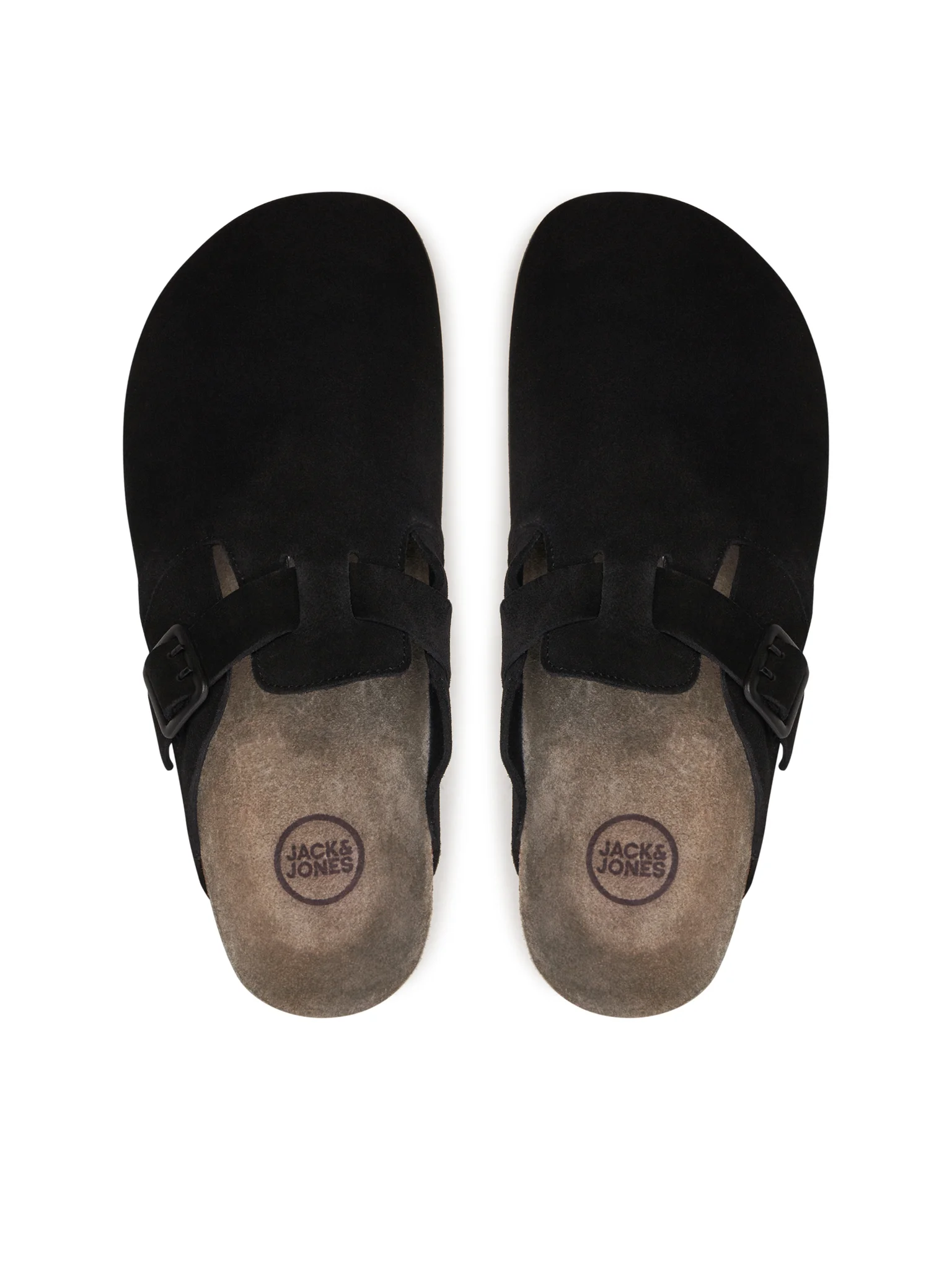 Jack&Jones ciabatte mules in suede antracite 12251192 ANTHRACITE JACK&JONES 