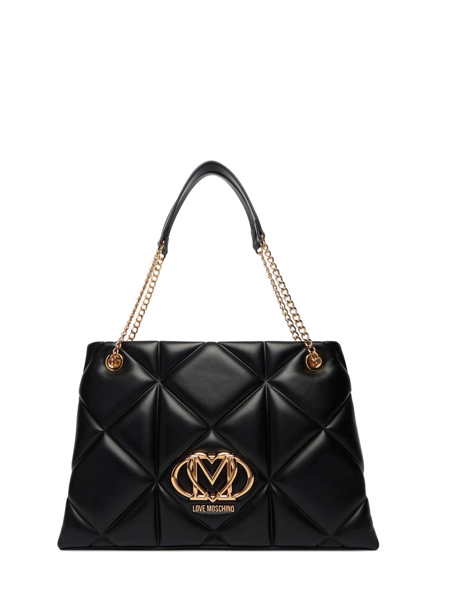 Love Moschino borsa a spalla in ecopelle trapuntata nero JC4040PP1O-LC0 000 MOSCHINO LOVE 