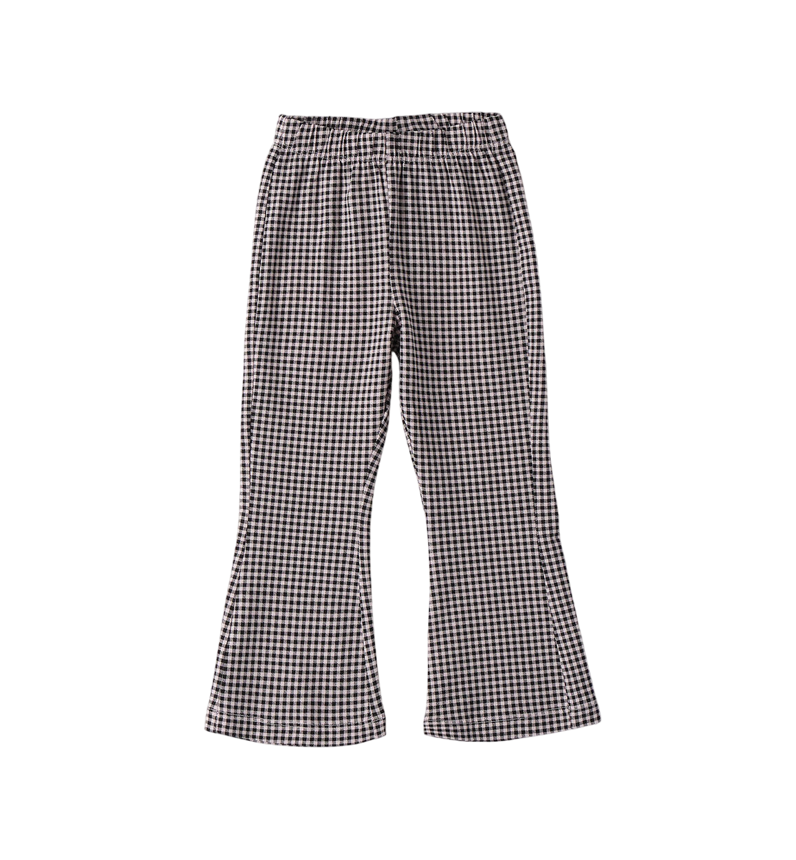iDo pantaloni a zampa in fantasia a quadri nero bianco 4F742 6BRQ iDO 