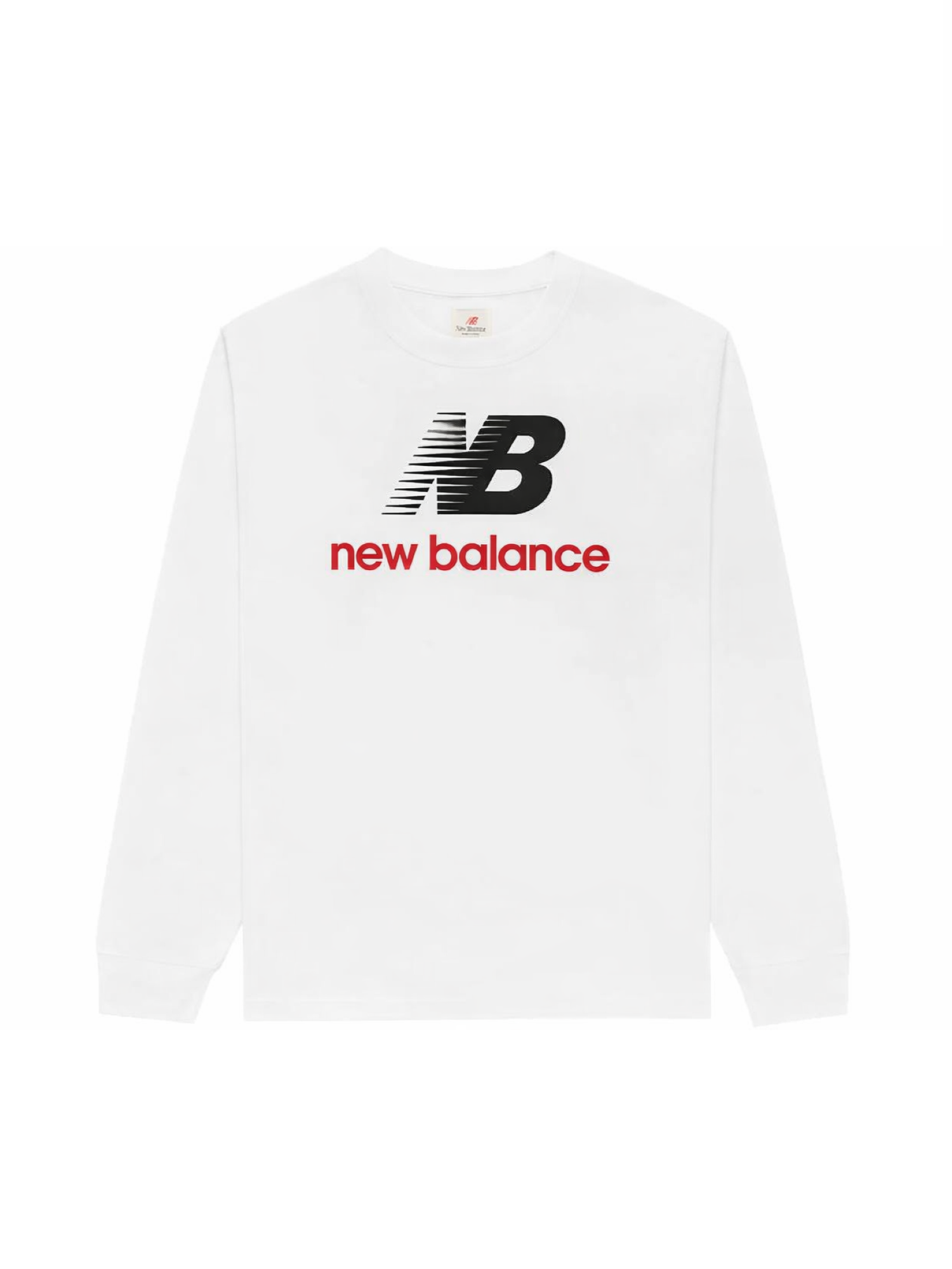 New Balance T-shirt manica lunga con logo bianco LAKB0254 BWE NEW BALANCE 
