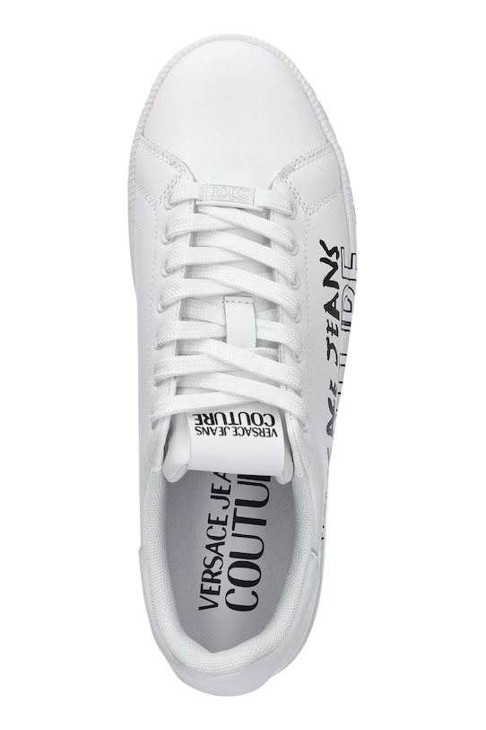 Versace Jeans Couture sneakers Court in ecopelle con logo bianco 78YA3SKC-ZPB03 003 VERSACE Jeans Couture 