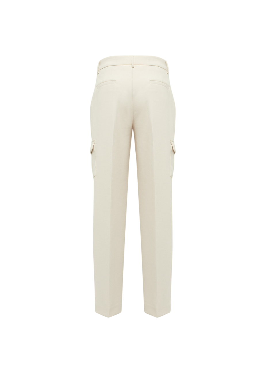 Blugirl pantaloni cargo in tessuto cady panna RF5282T3190 10110 BLUGIRL 