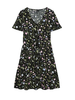 Vero Moda abito corto donna in fantasia floreale nero