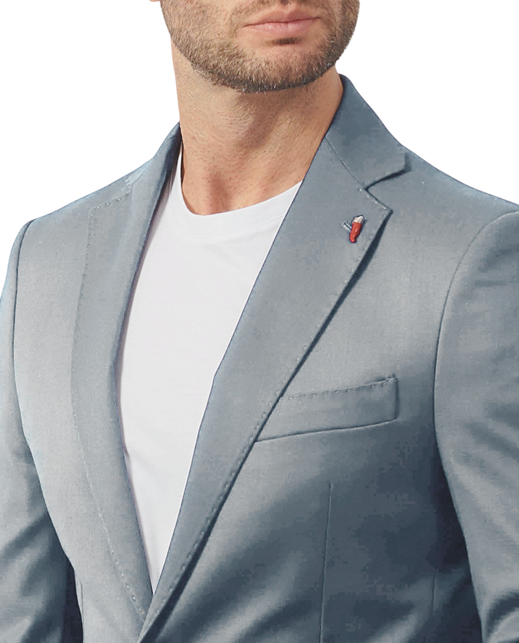 Mulish abito elegante uomo giacca e pantaloni grigio ZEUS-AB7200 GRIGIO CHIARO MULISH 