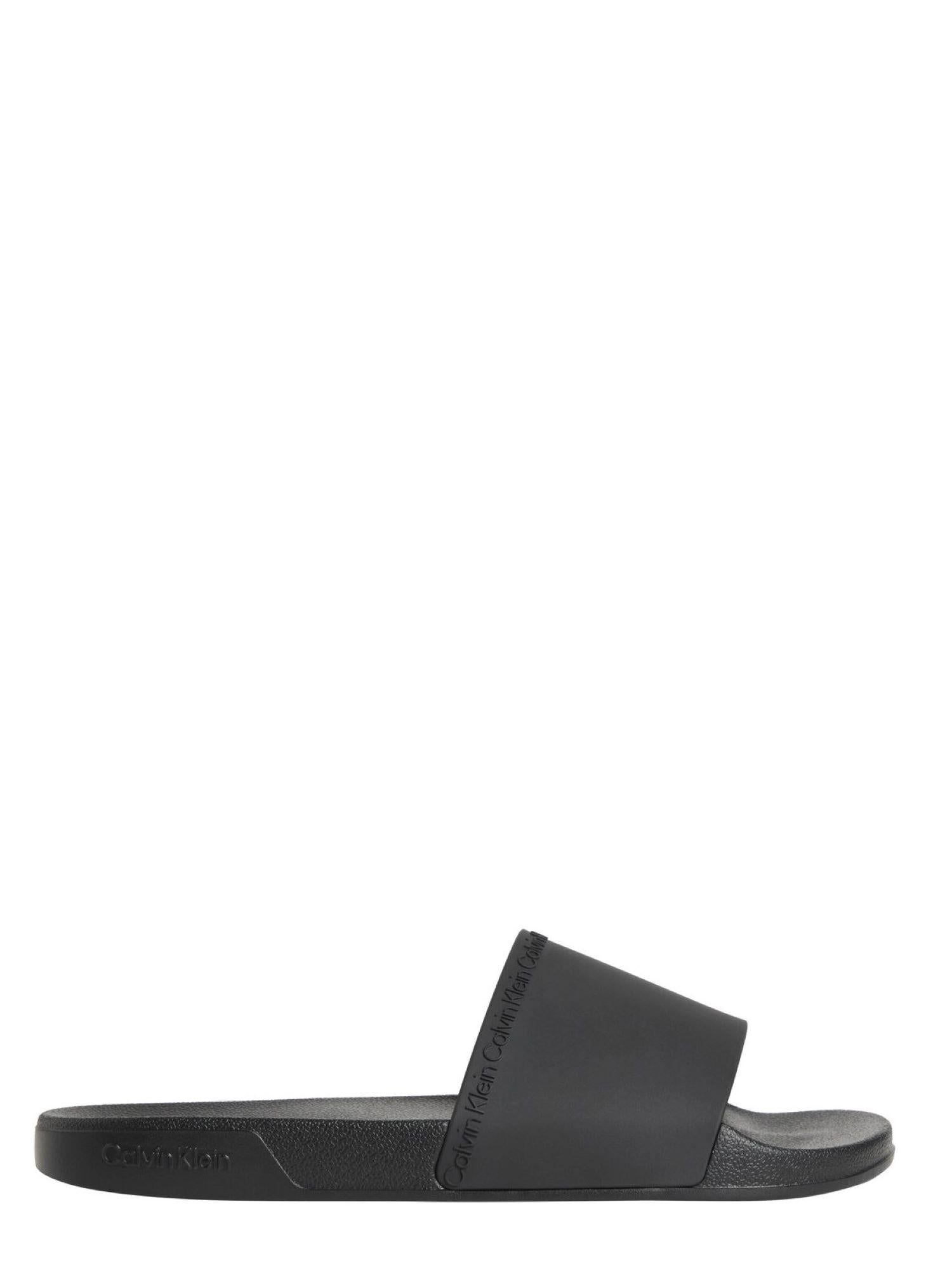 Calvin Klein ciabatte uomo in gomma con logo nero HM0HM02108 0GJ Calvin Klein Footwear 