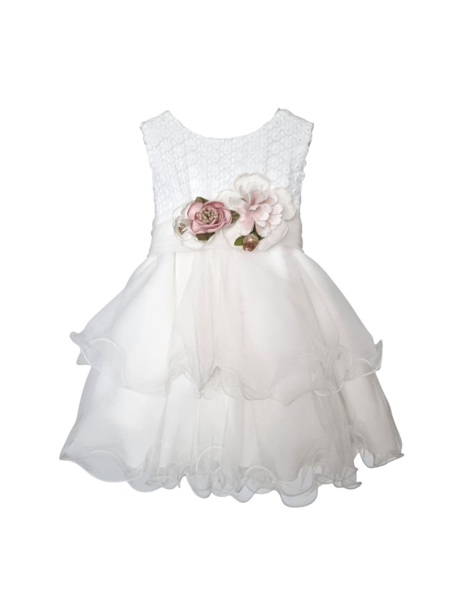 Mimilù abito da cerimonia con pizzo e tulle bianco 175 UNI MImilù 