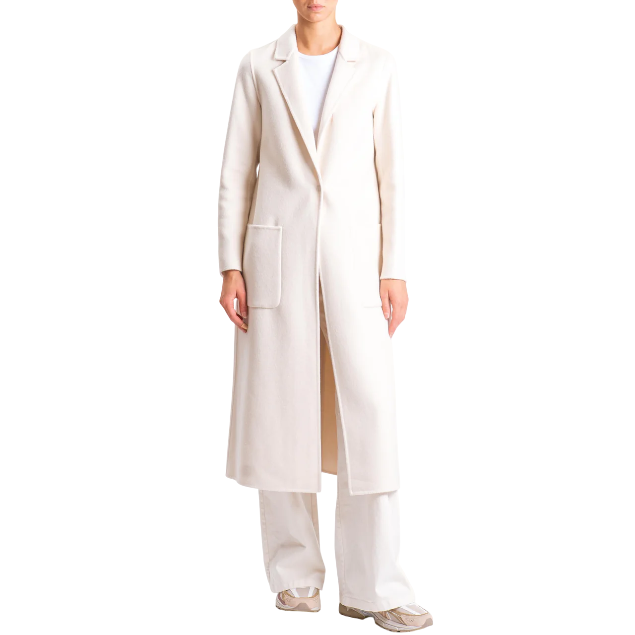 Vicolo cappotto lungo misto lana panna TF0002 PANNA VICOLO 
